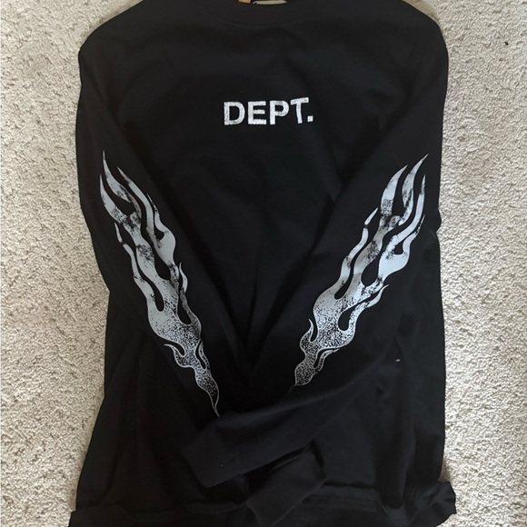 Will negotiate Gallery Dept Black Long Sleeve with White Flame Graphics